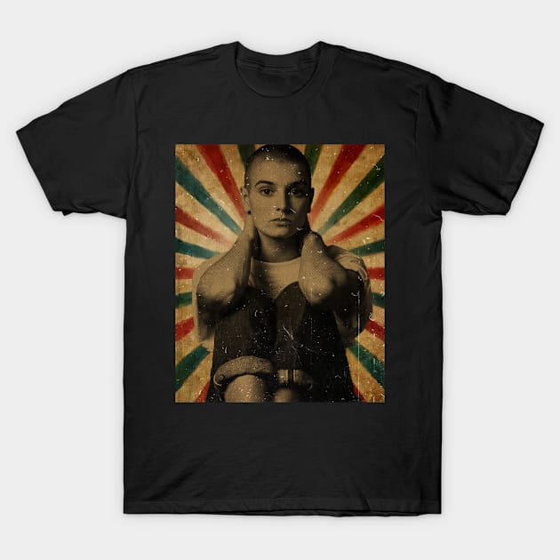 Sinéad O'Connor 1966 - 2023 // Photo Vintage Retro Look Fan Design T-Shirt by Janji Joni